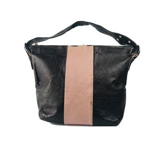 Jana Feifer Women’s Brown Pink Leather Bucket Handbag